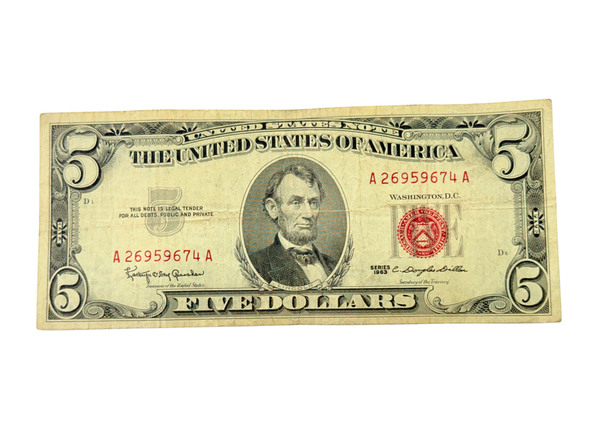 1963 $5 Legal Tender Note (F / VF)