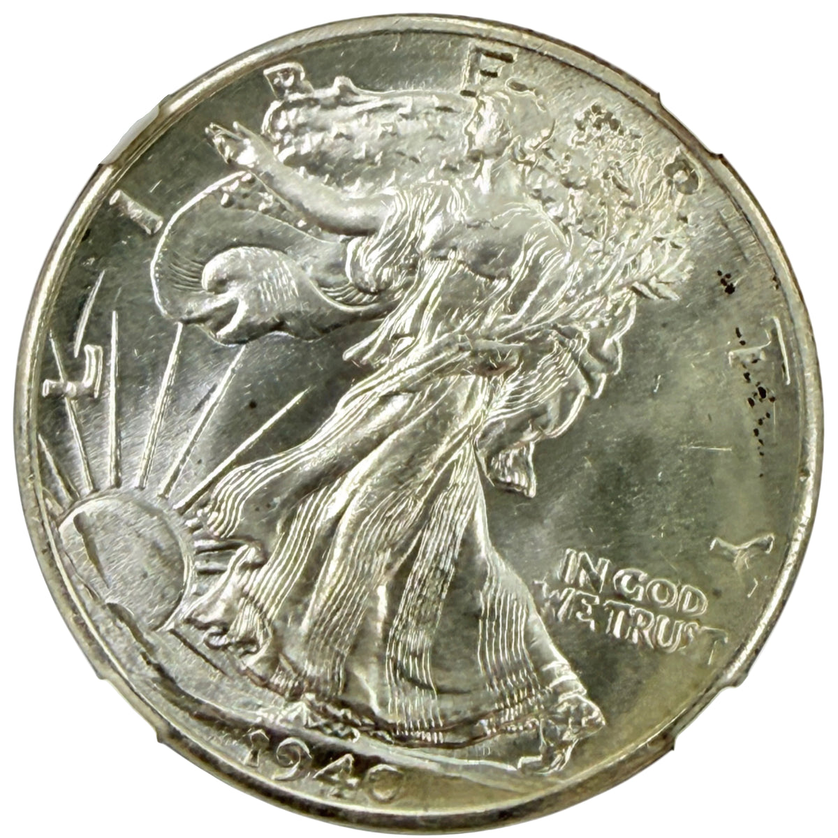 1940 Walking Liberty Half Dollar NGC BU