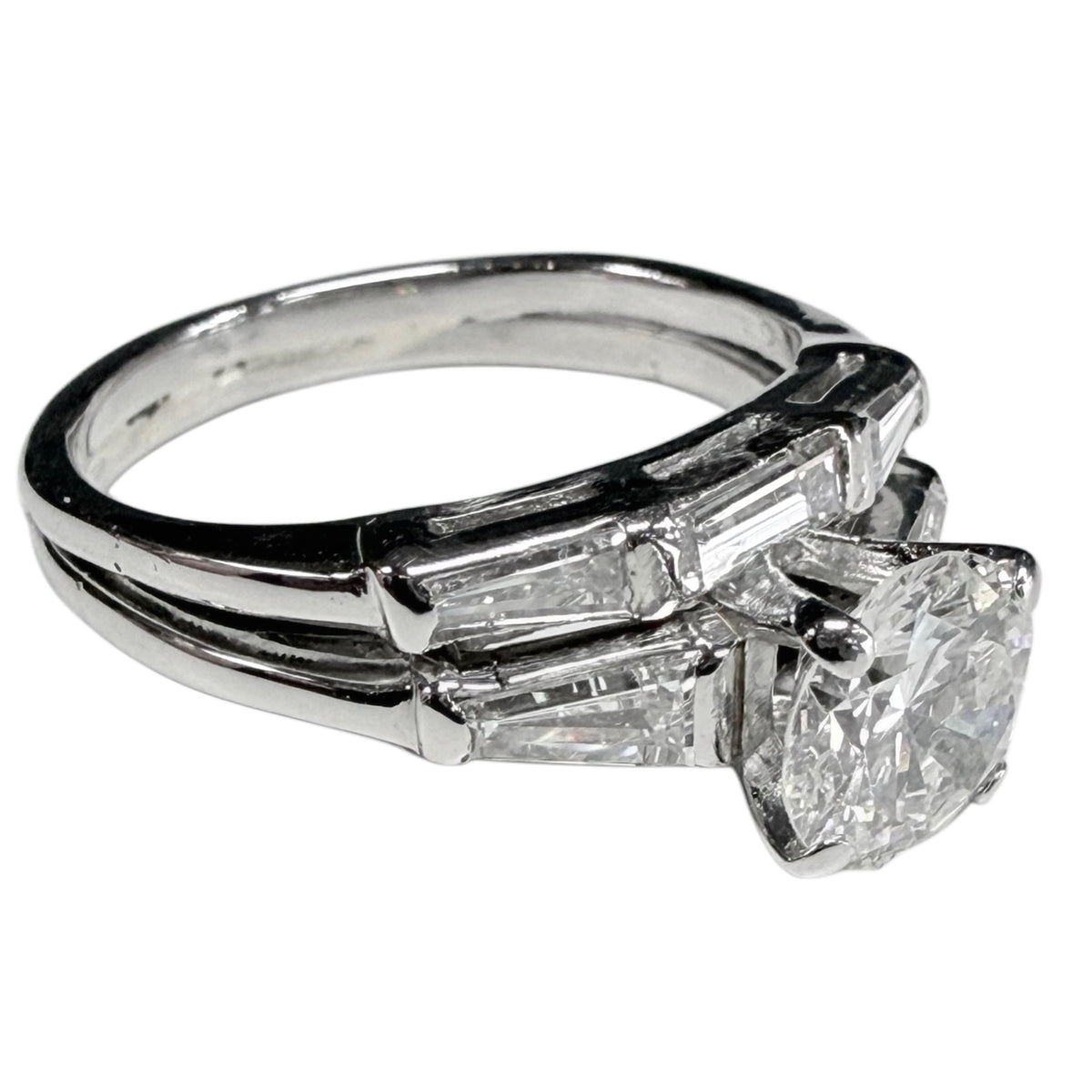 Vintage Platinum Diamond Ring