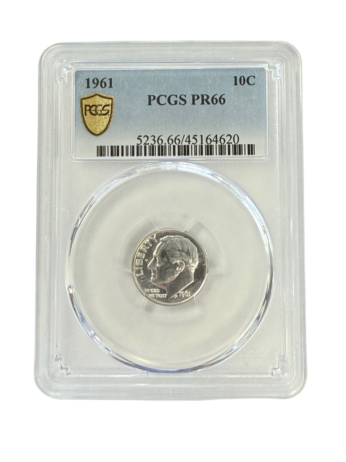 1961 Roosevelt Dime PCGS PR66