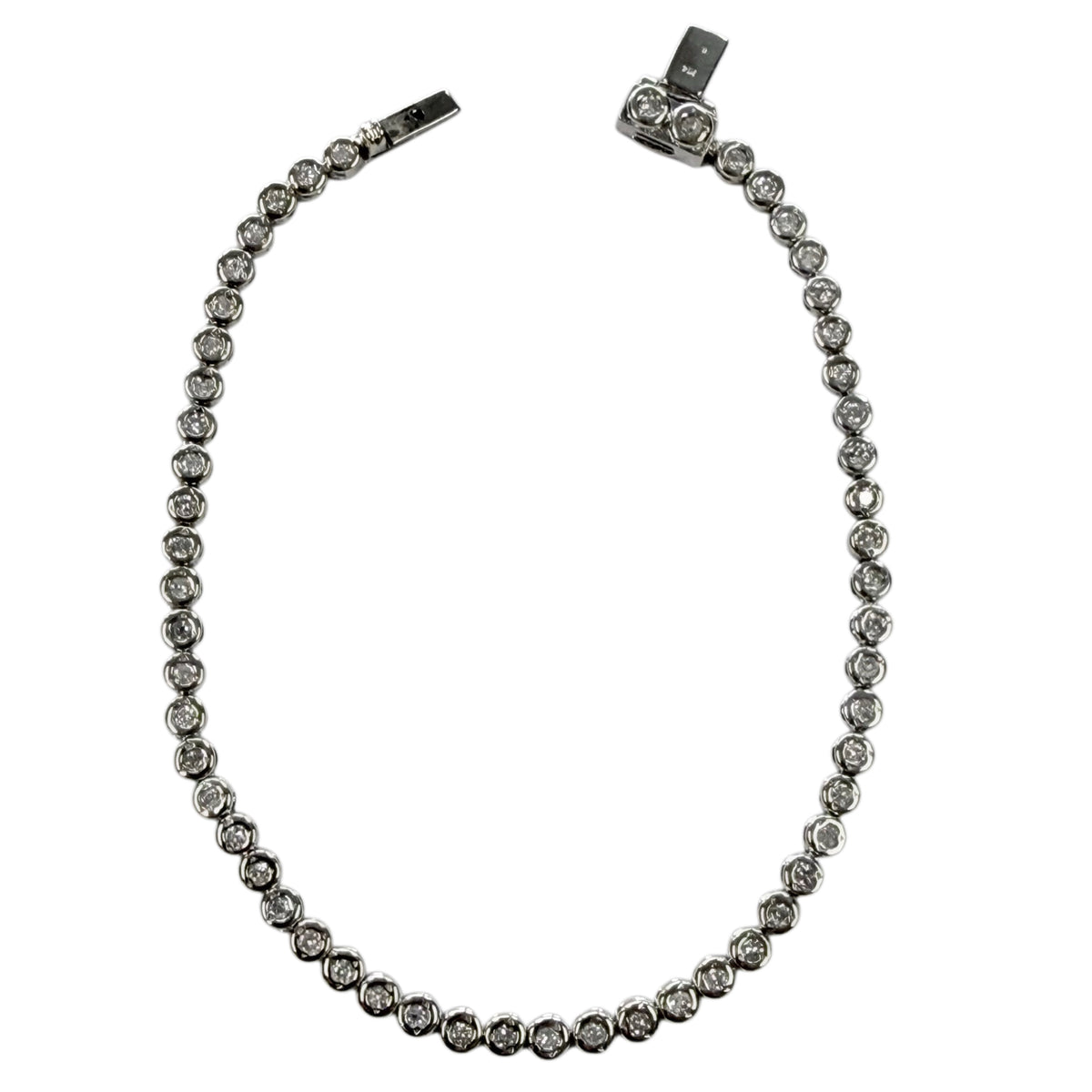 14k White Gold Diamond Tennis Bracelet