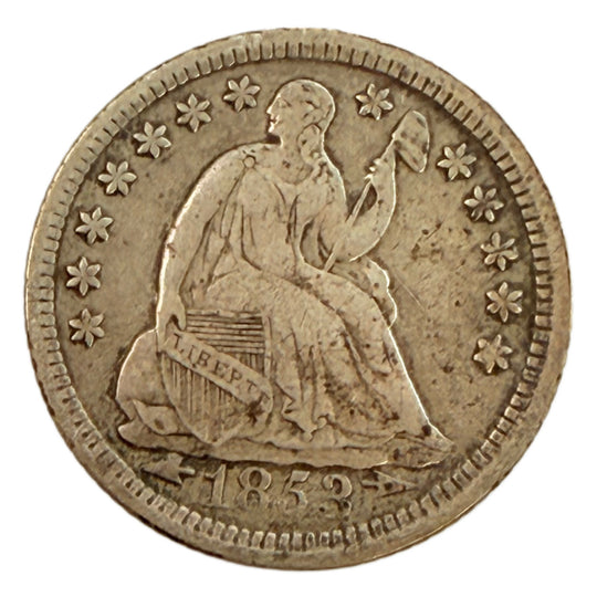 1853 Arrows Seated Liberty Half Dime (F)