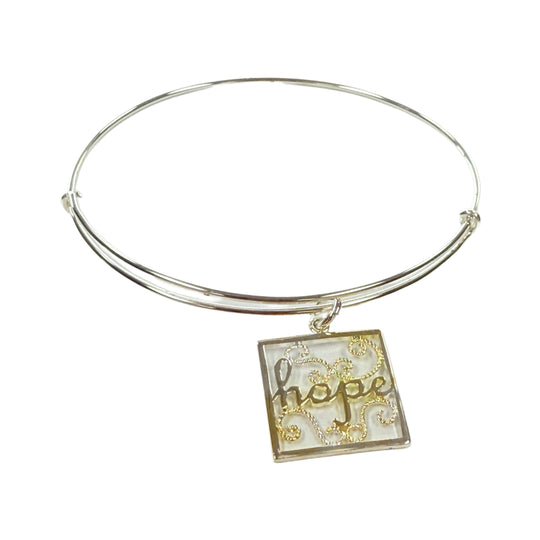 Silver Plated Hope Bracelet
