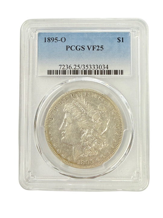 1895-O Morgan Silver Dollar PCGS VF25