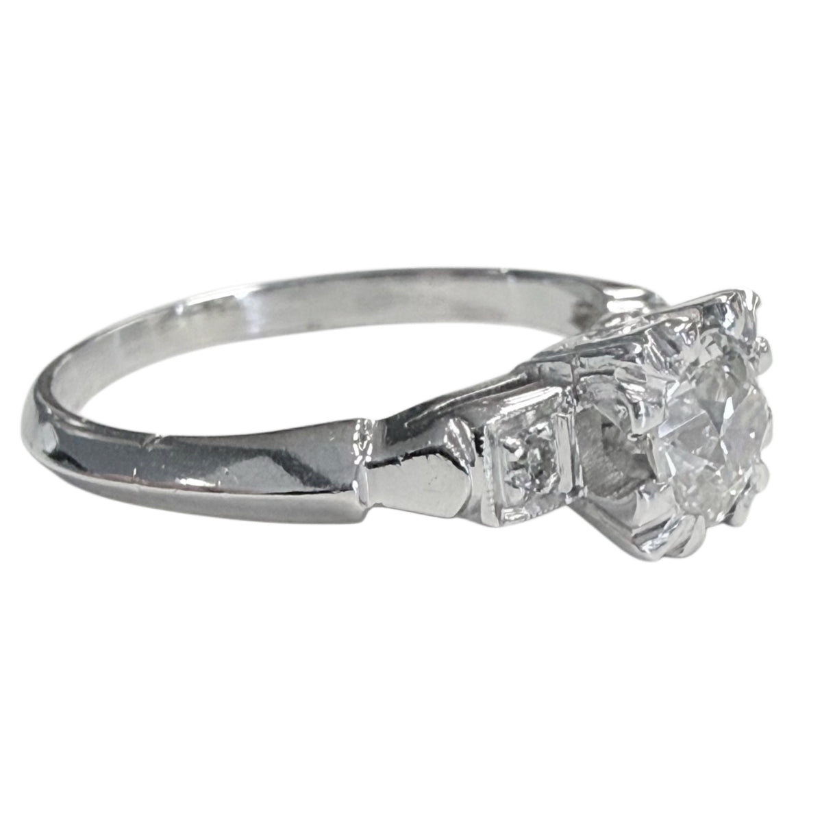 Art Deco Platinum Diamond Ring