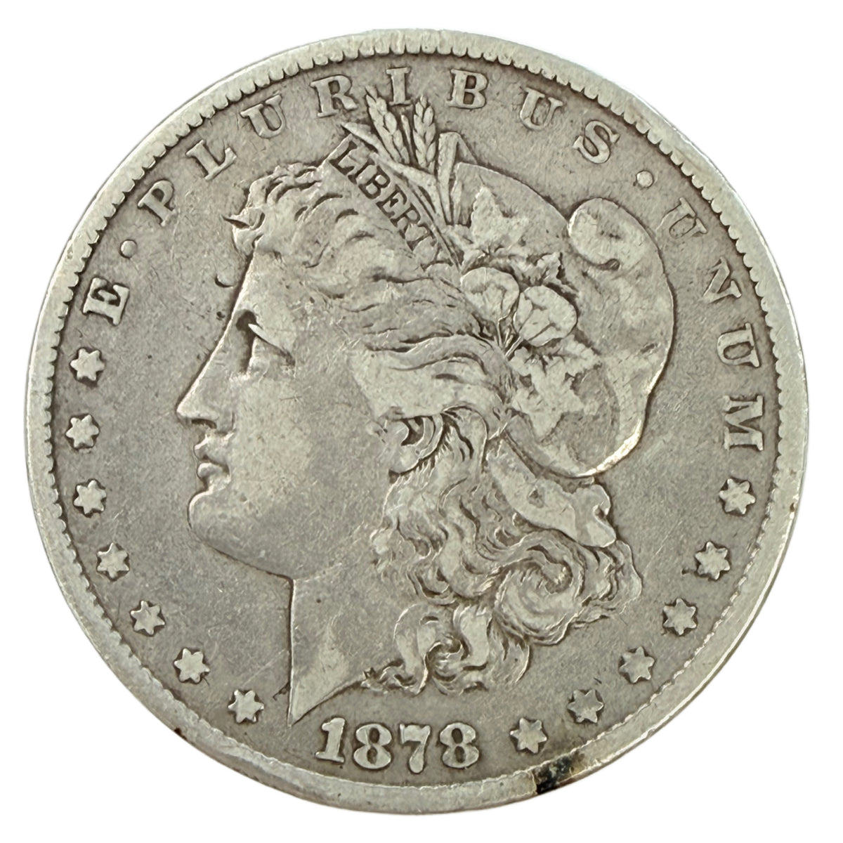 1878-CC Morgan Silver Dollar (Fine Details)