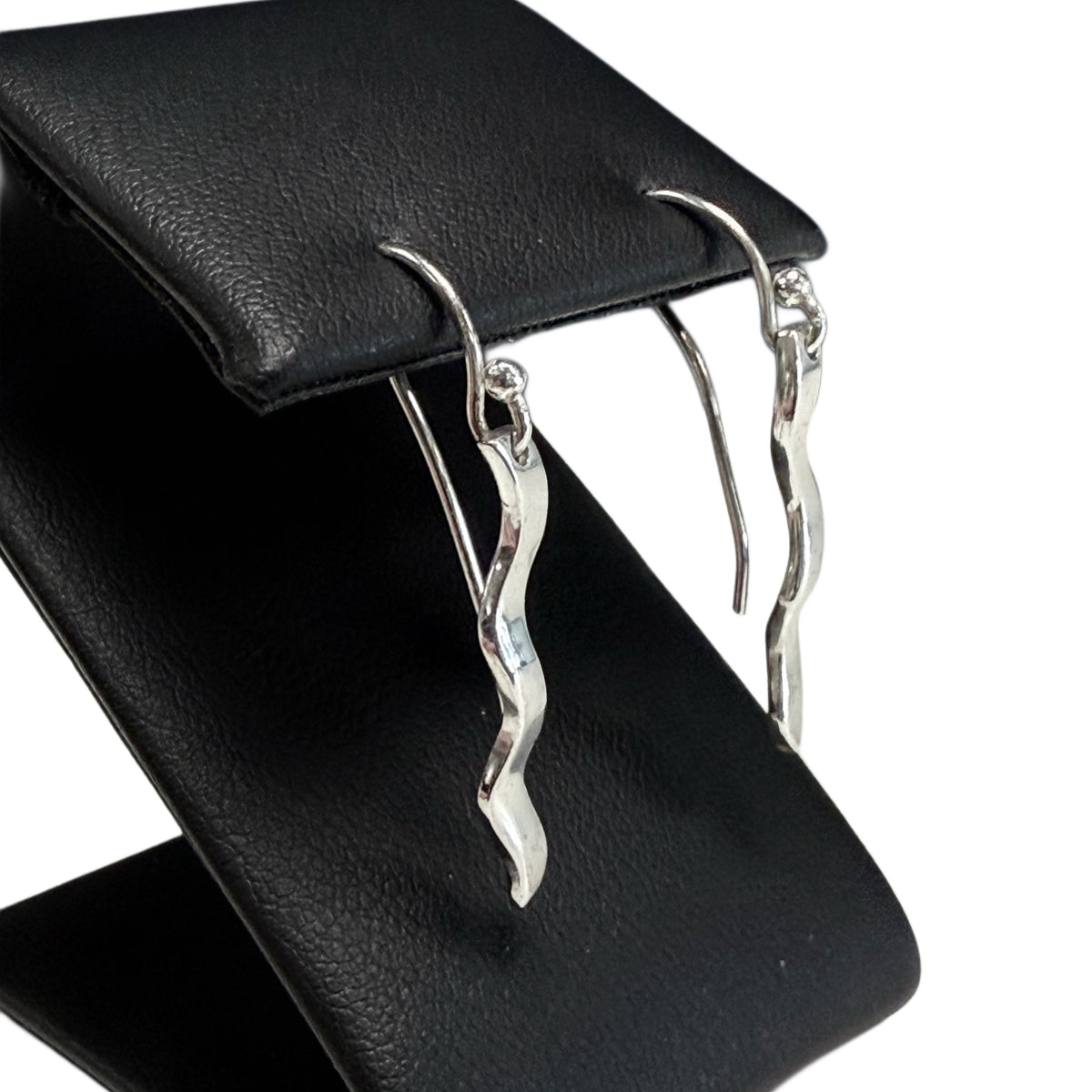 Contemporary Silver Bar Earrings