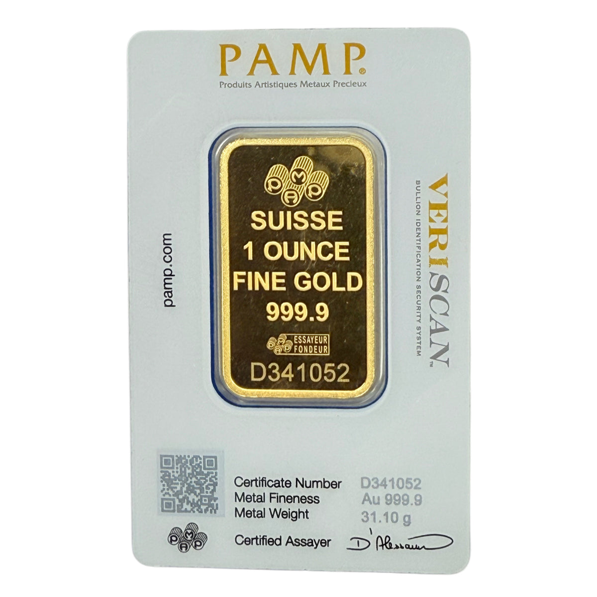 Pamp Suisse Lady Fortuna 1 oz Gold Bar (Secondary Market)