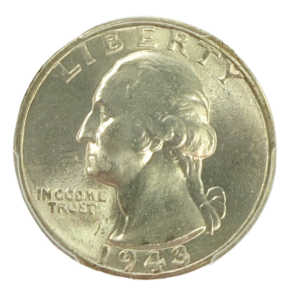 1943 Washington Quarter PCGS MS66