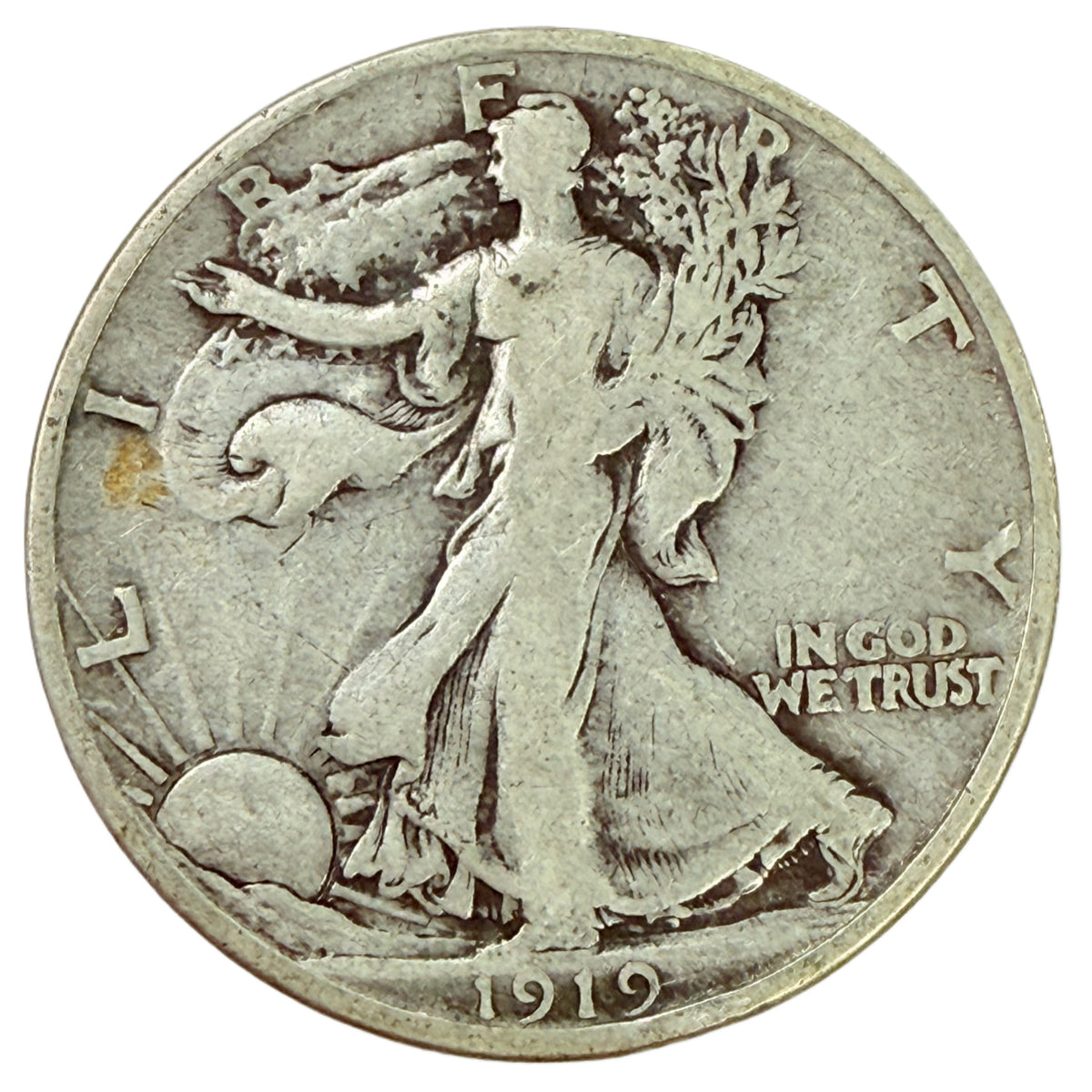 1919-D Walking Liberty Half Dollar (VG)