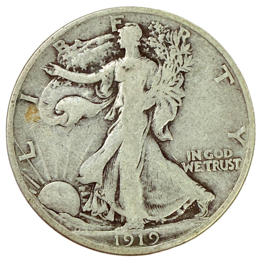 1919-D Walking Liberty Half Dollar (VG)