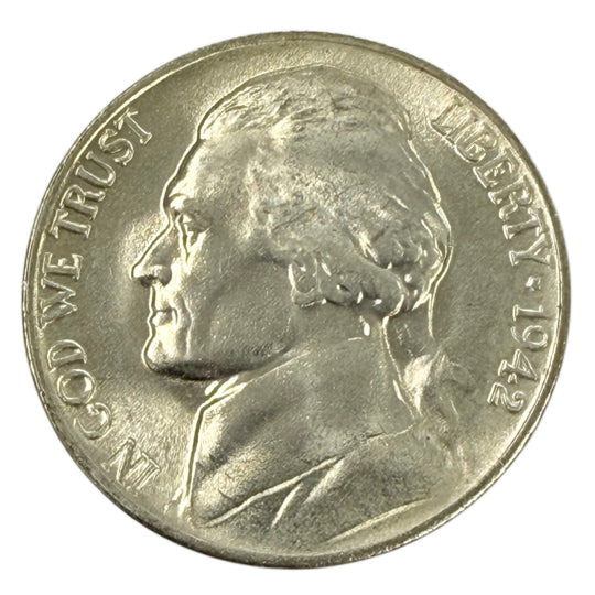 1942 Type 2 Jefferson War Nickel (BU)