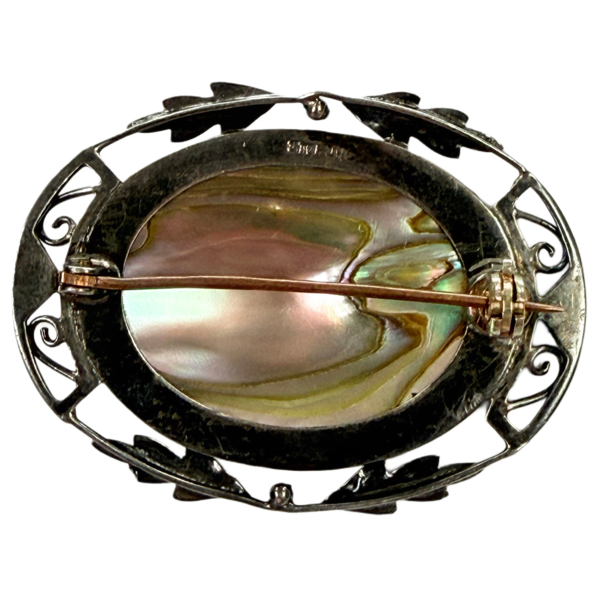 Silver & Abalone Pin