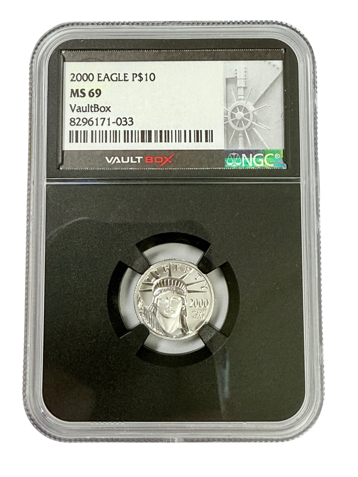 2000 1/10 oz American Platinum Eagle NGC MS69