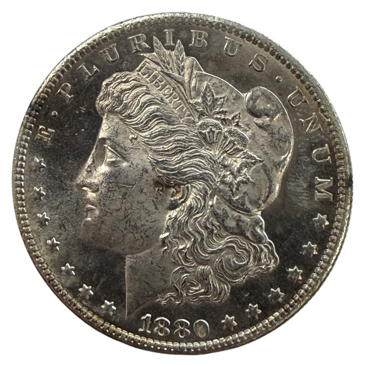 1880-S Morgan Silver Dollar (BU) (DMPL)