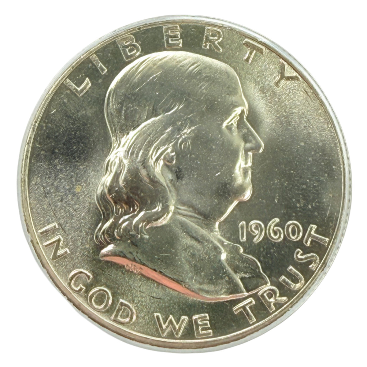 1960 Franklin Half Dollar PCGS MS64 FBL