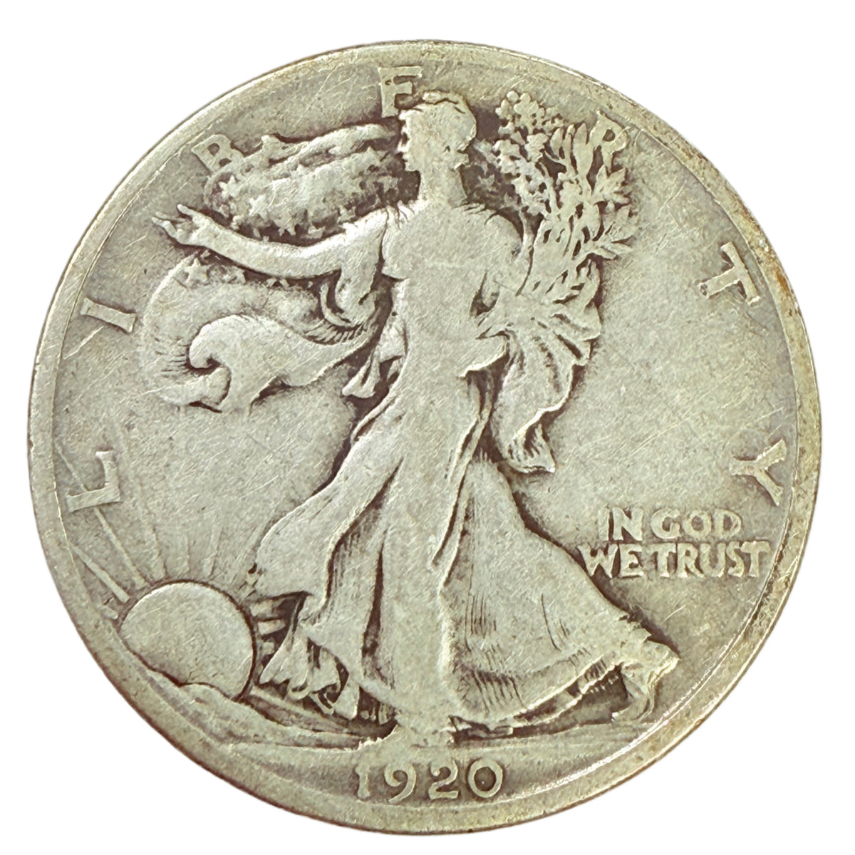 1920-D Walking Liberty Half Dollar (VG / F)