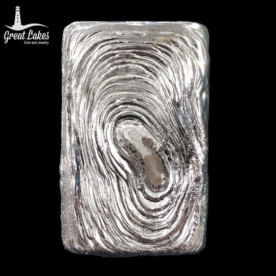 GLC Hand Poured Silver Bar (9.570 Troy Oz)