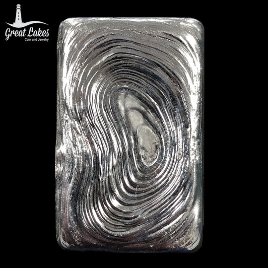 GLC Hand Poured Silver Bar (9.640 Troy Oz)