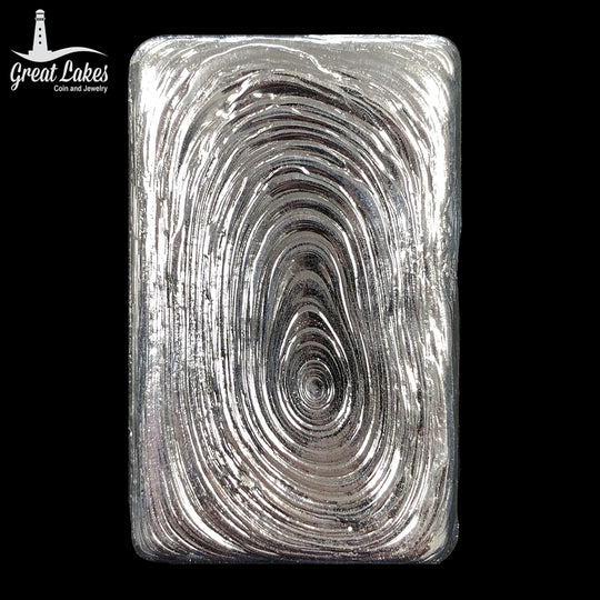 GLC Hand Poured Silver Bar (9.830 Troy Oz)