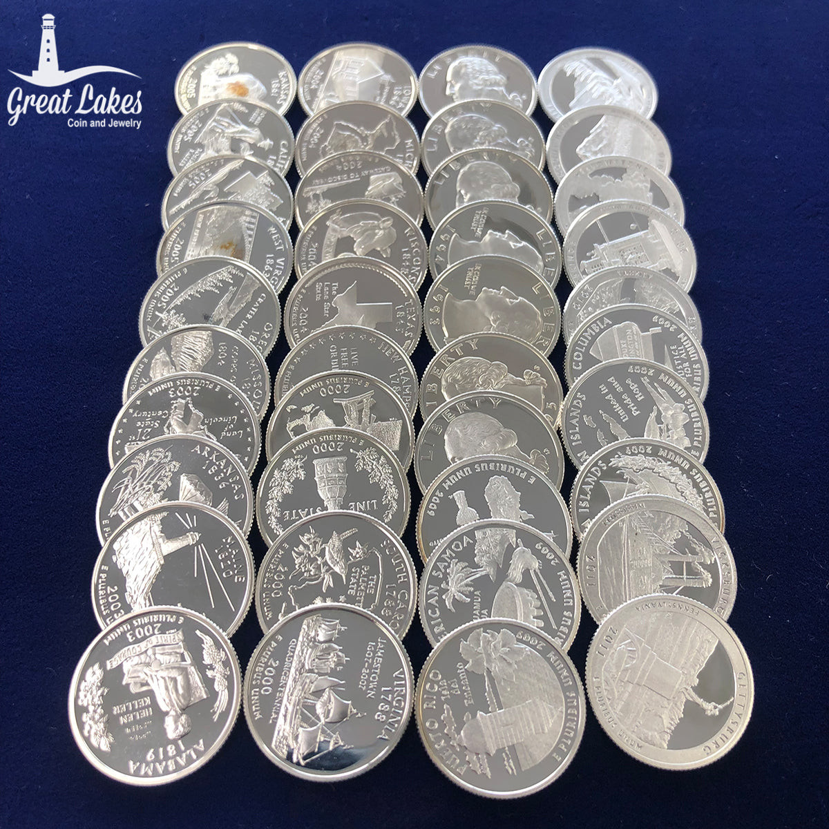 $10 FV Modern 90% Silver Quarters