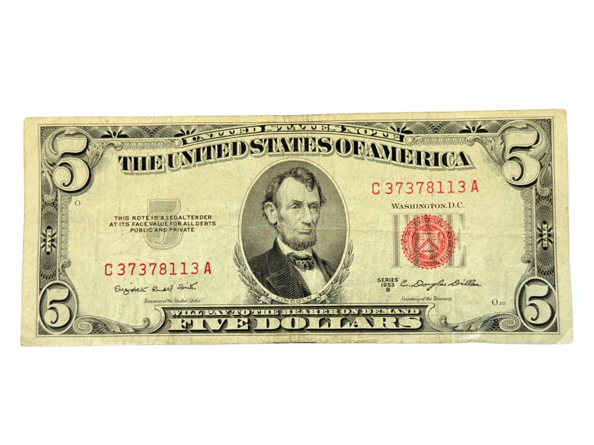 1953-B $5 Legal Tender Note (VF)