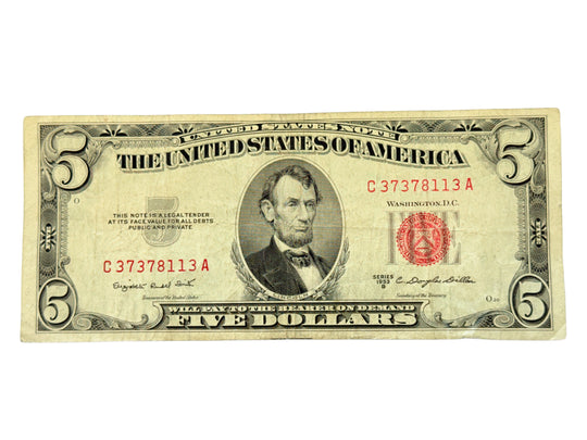 1953-B $5 Legal Tender Note (VF)
