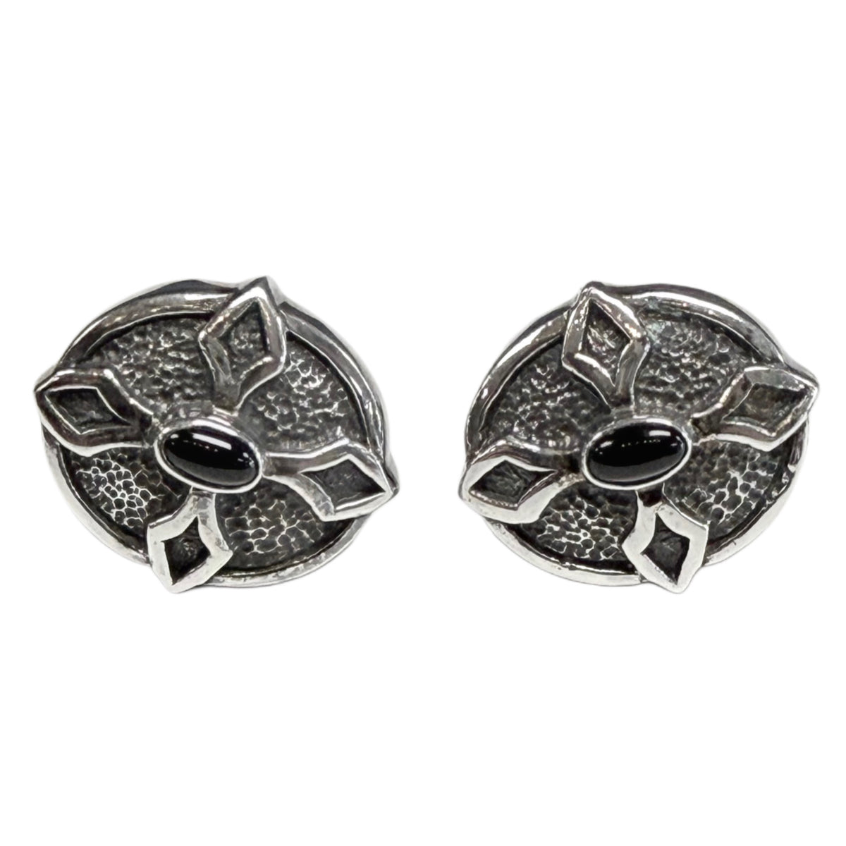 Silver & Onyx Cufflinks