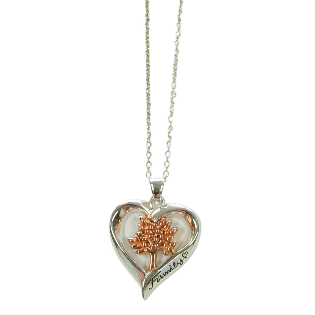 Silver Family Tree Necklace