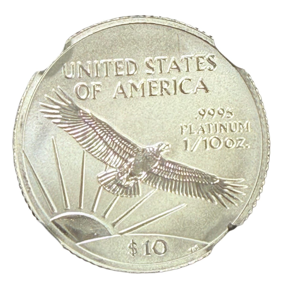 2000 1/10 oz American Platinum Eagle NGC MS69