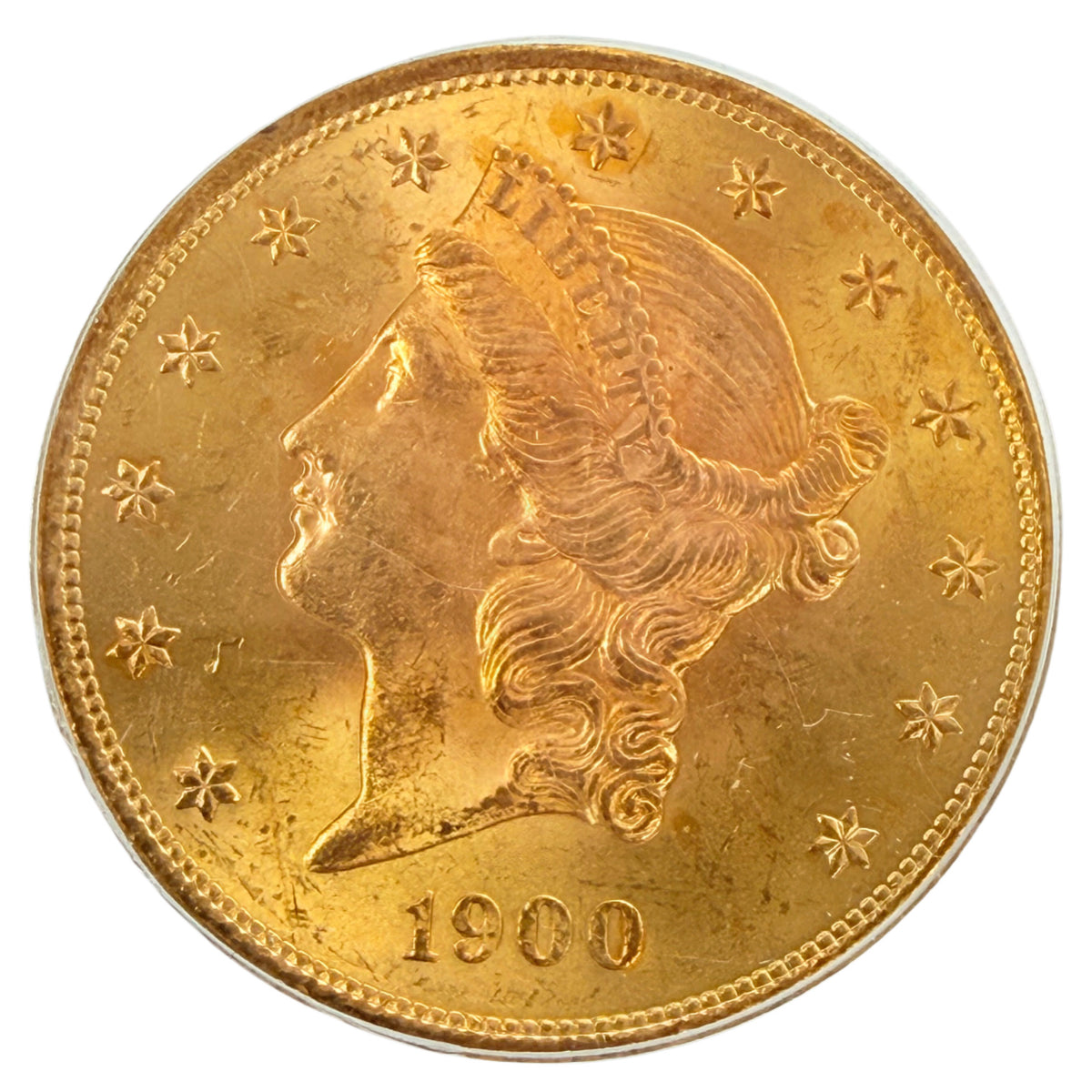 1900 $20 Liberty Gold Double Eagle PCGS MS63