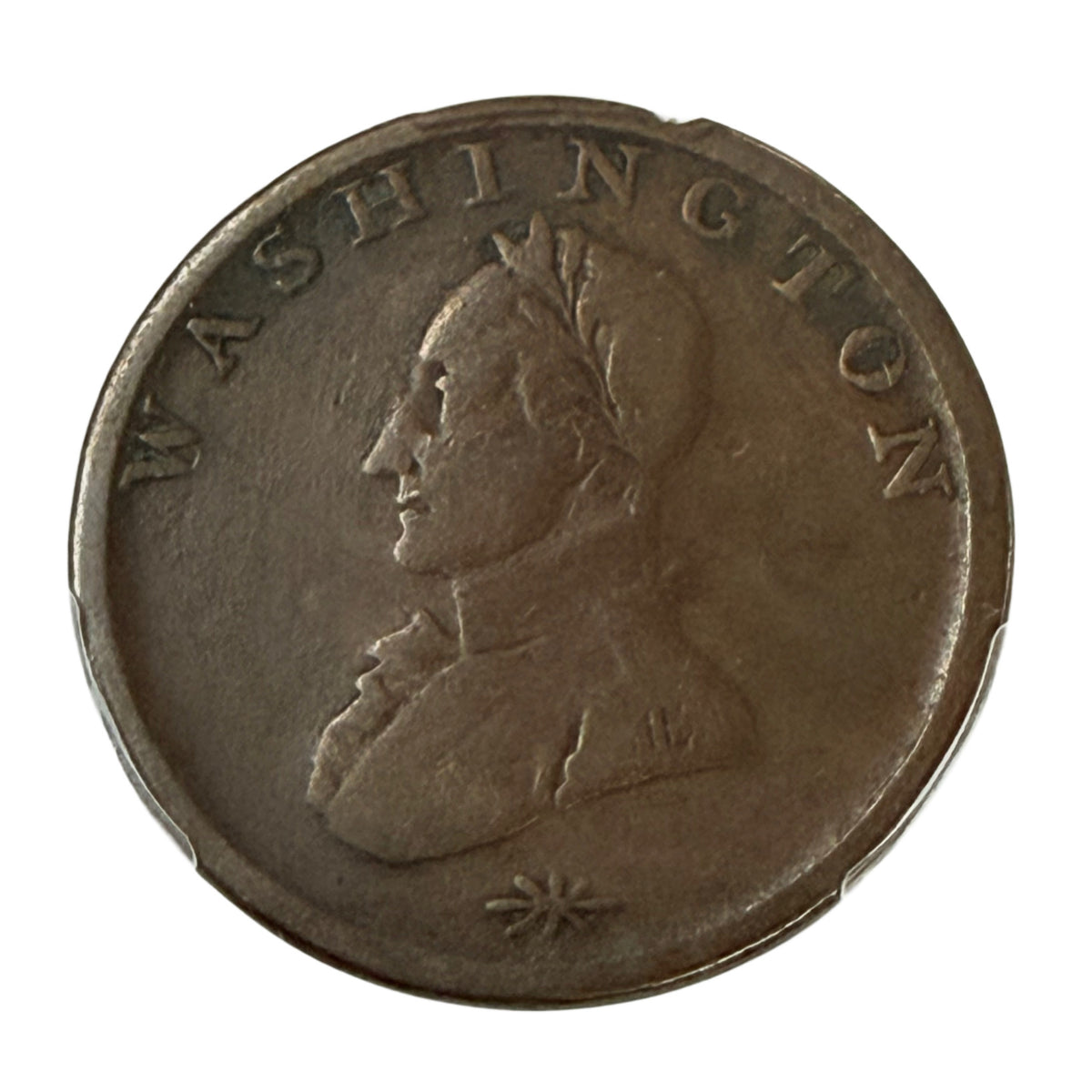 Undated (c. 1820) Washington Double Head Colonial Cent Token PCGS VG08