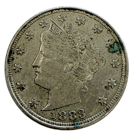 1883 No Cents Liberty Head Nickel (XF Details)