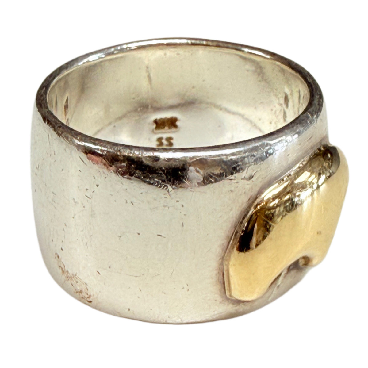 Vail Valley Golden Bear Silver & 14k Gold Ring