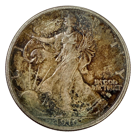 1916-D Walking Liberty Half Dollar (XF)