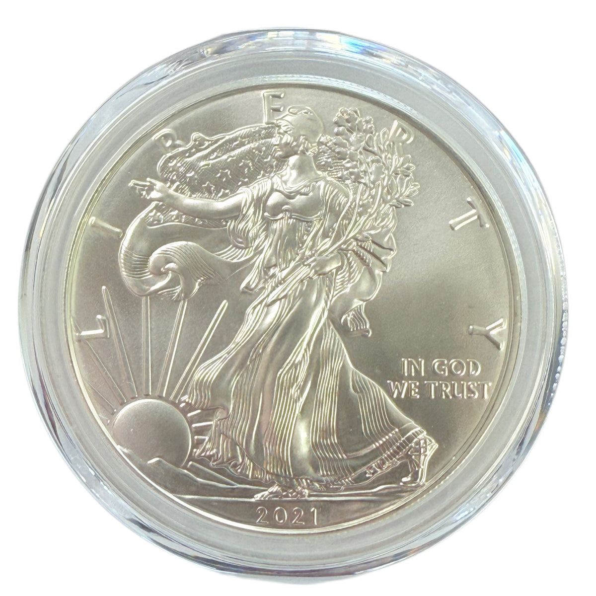 2021-P T1 1 oz American Silver Eagle PCGS MS69 Emergency Issue FS