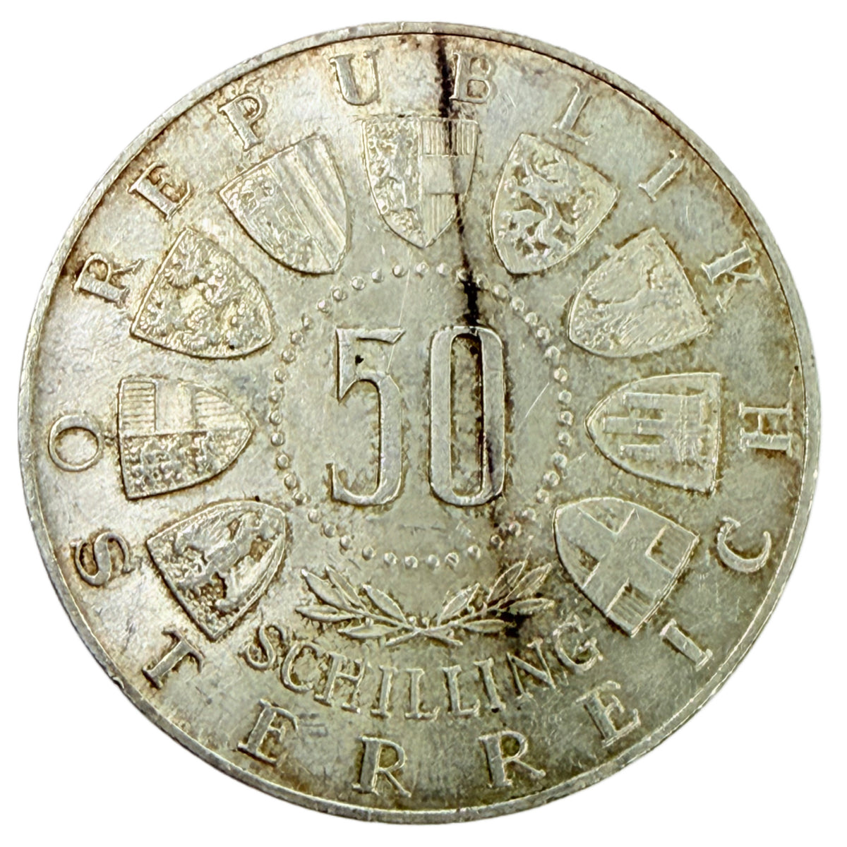 1963 Austria 50 Shillings (AU)