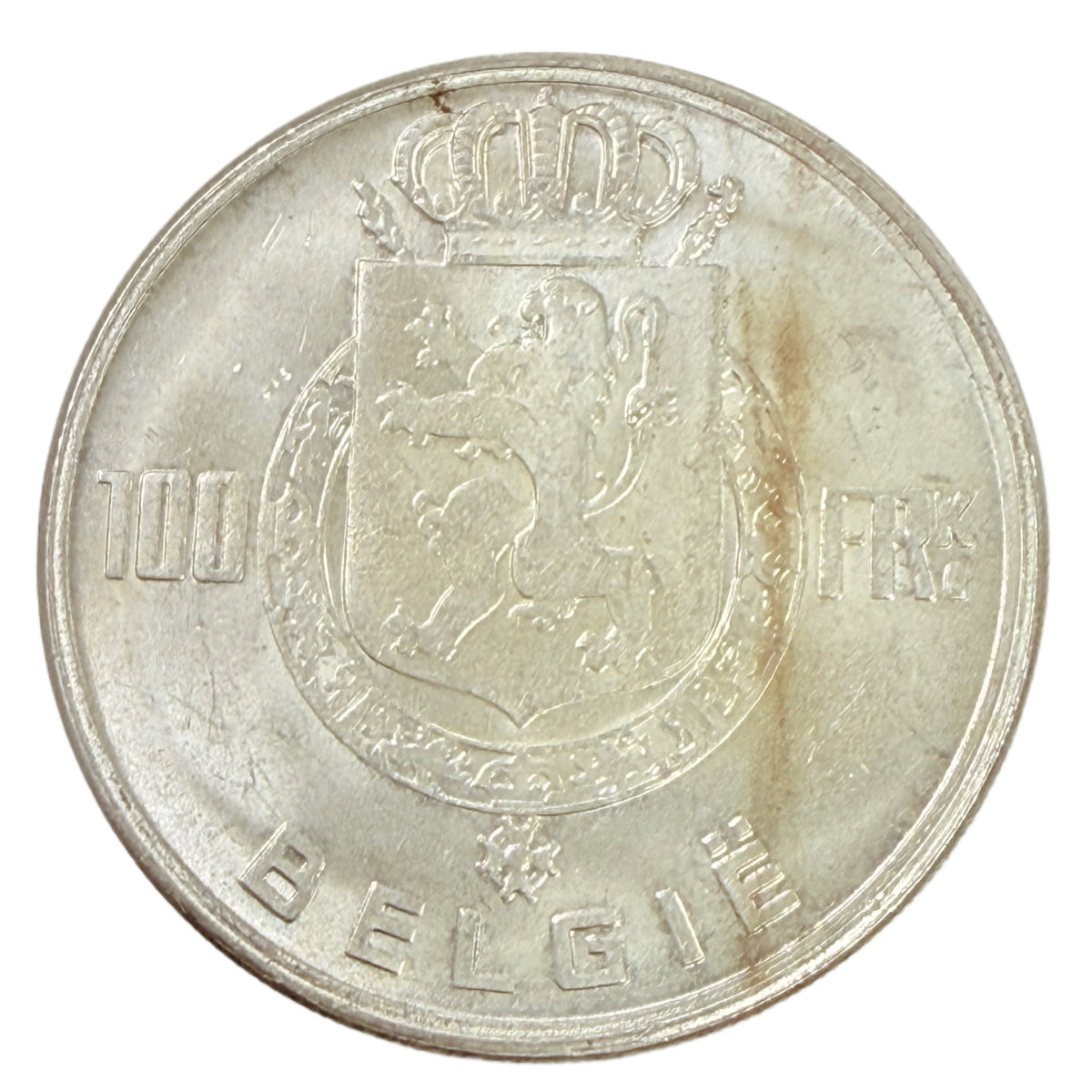 1949 Belgium 100 Franc (AU)