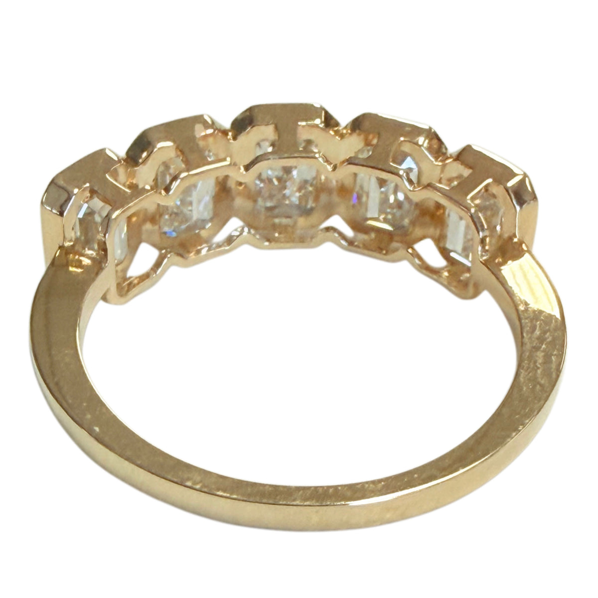 14k Yellow Gold Five Stone Diamond Ring
