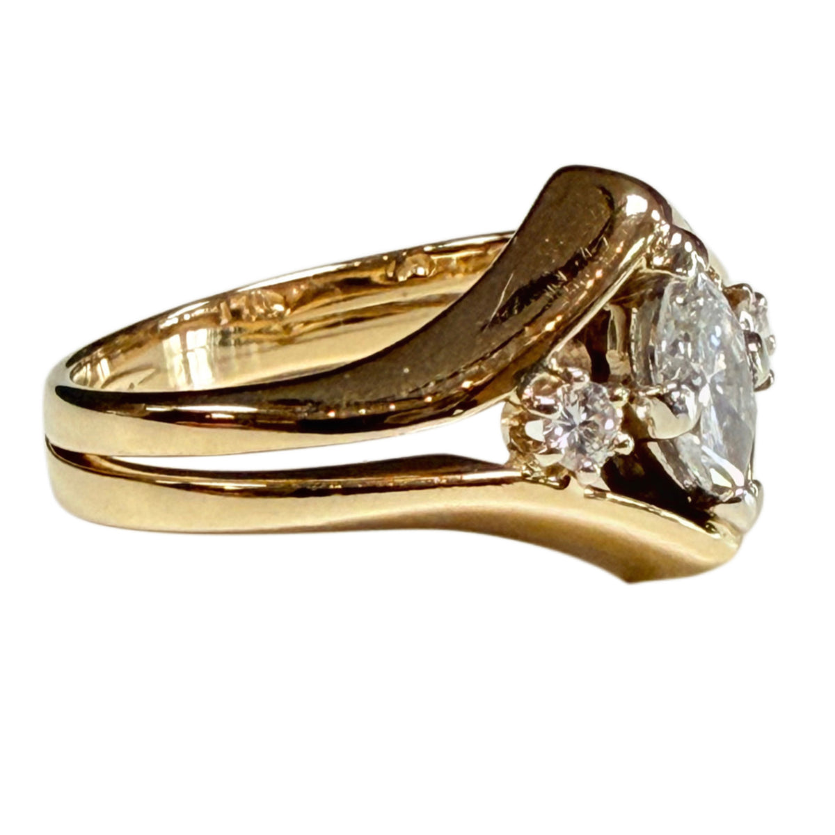14k Yellow Gold Diamond Ring