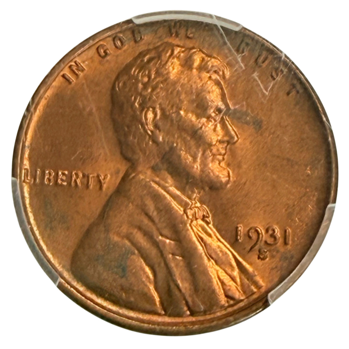 1931-S Lincoln Wheat Cent PCGS MS64RB
