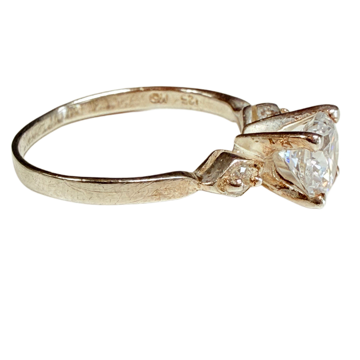 Silver & Cubic Zirconia Statement Ring