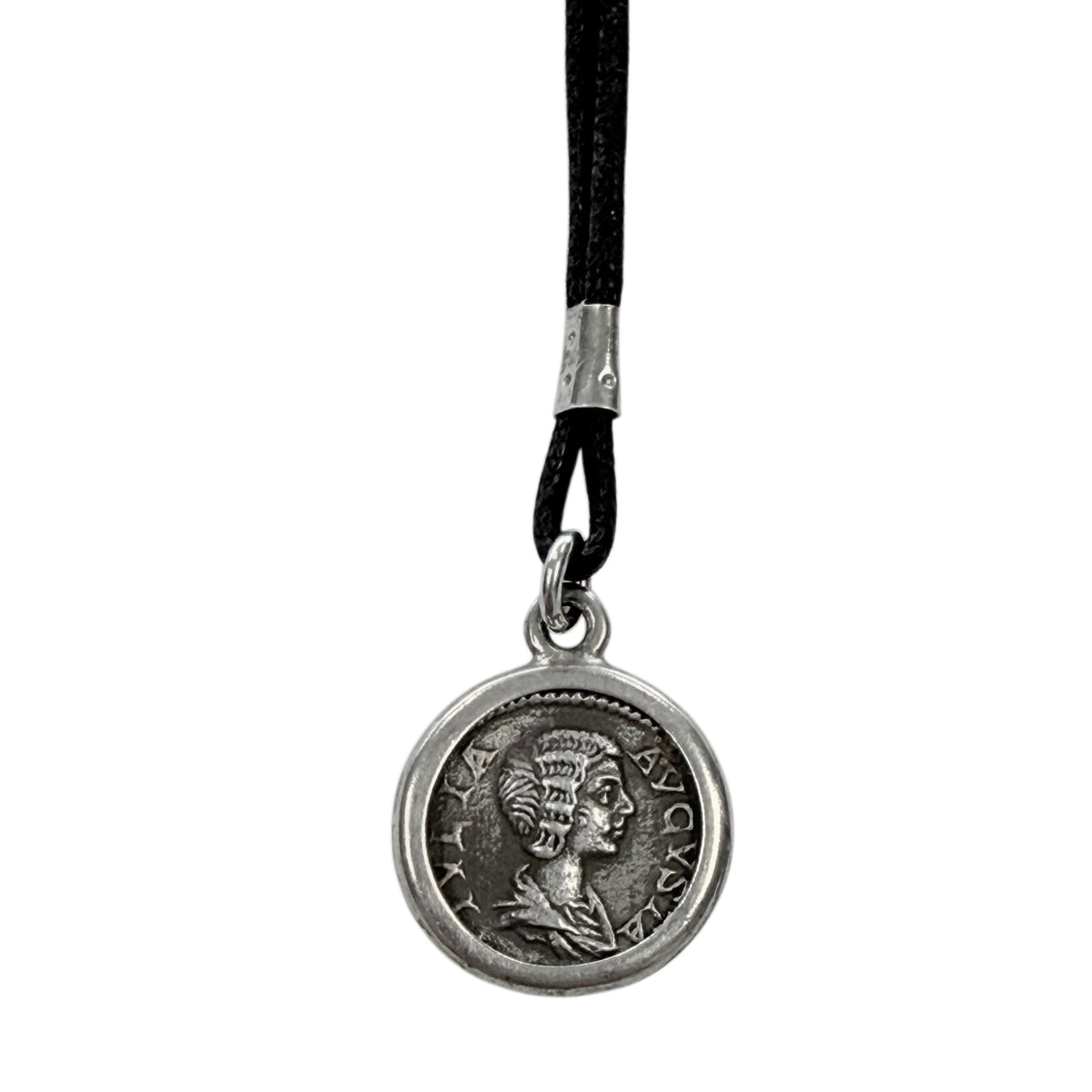 Ancient Roman Denarius Cord Necklace