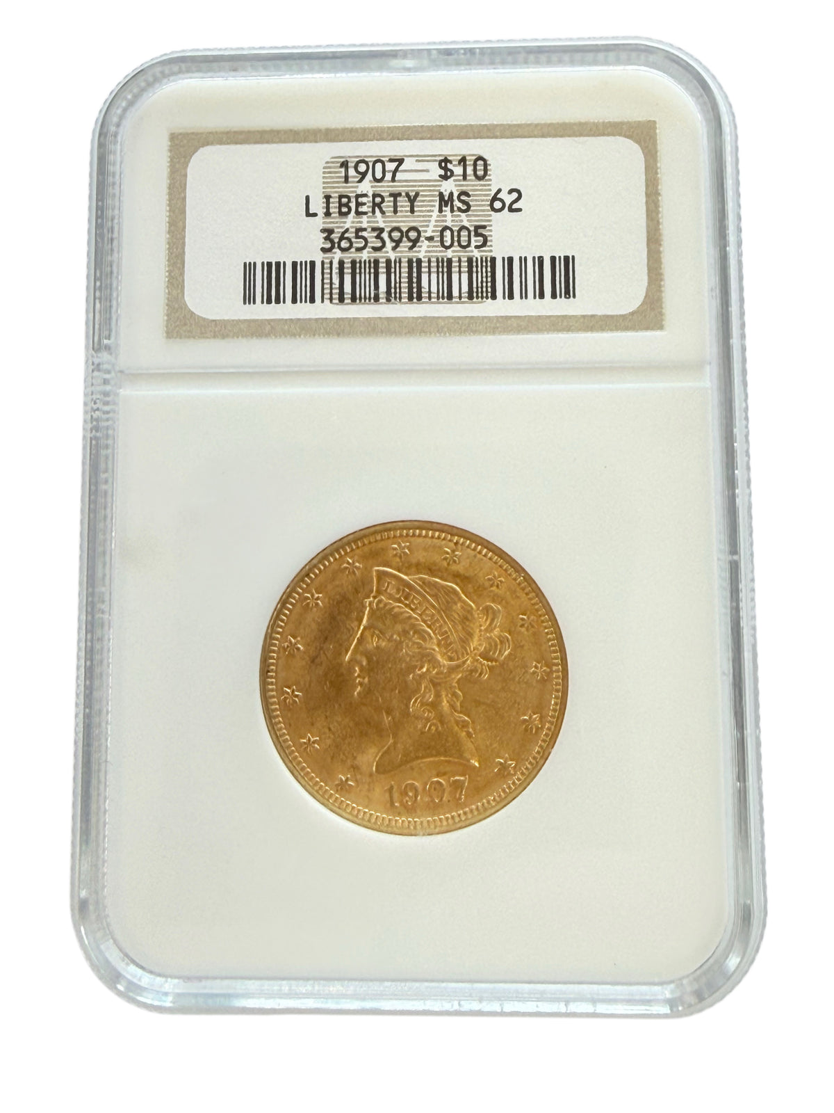 1907 $10 Liberty Gold Eagle NGC MS62