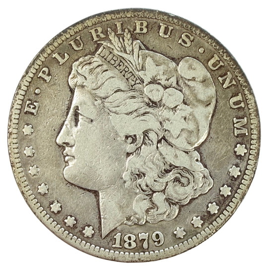1879-CC “Clear CC” Morgan Silver Dollar (Fine Details)