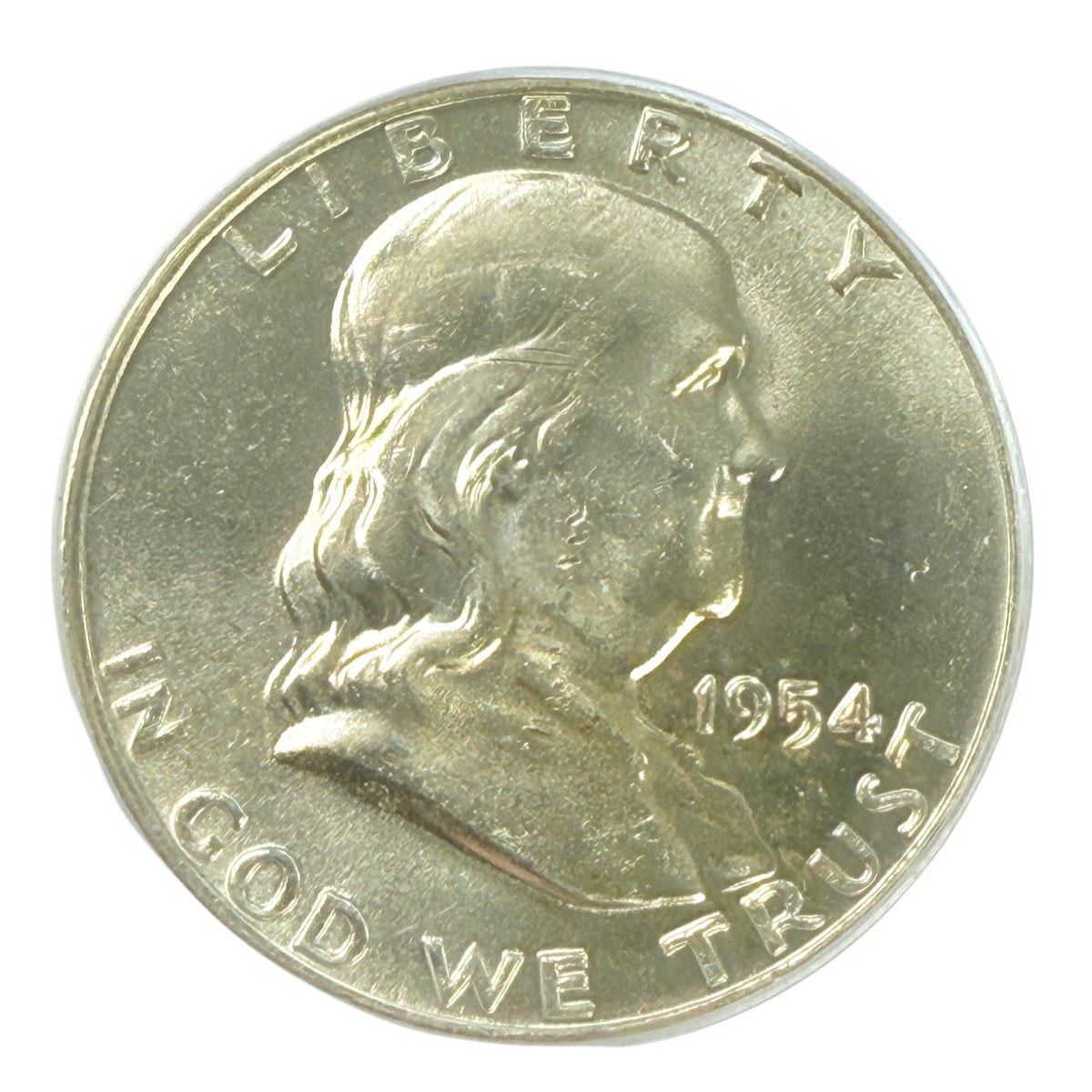 1954-D Franklin Half Dollar PCGS MS64 FBL