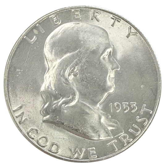 1953-S Franklin Half Dollar (BU)