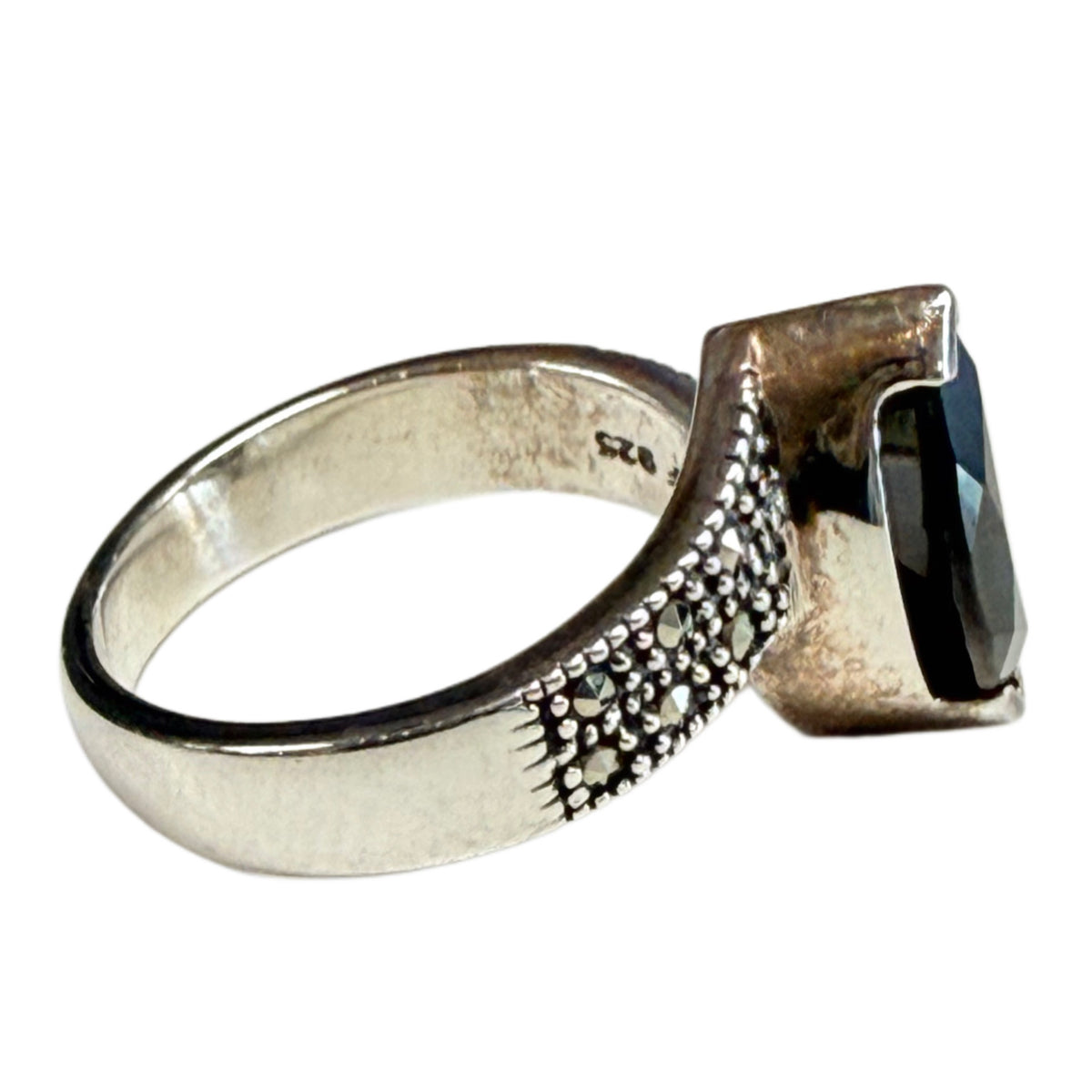 Silver & Onyx Ring