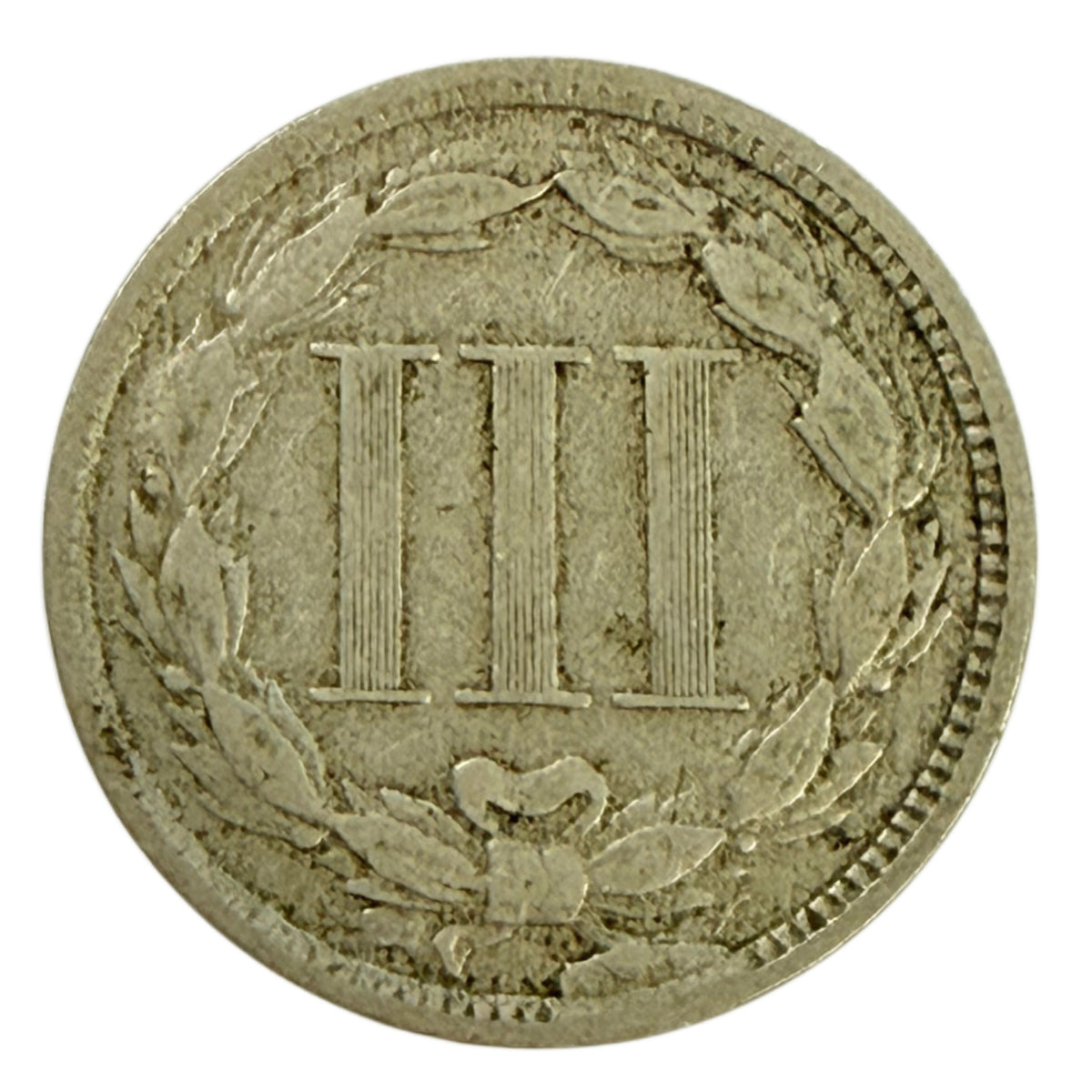 1874 Three Cent Nickel (Fine)