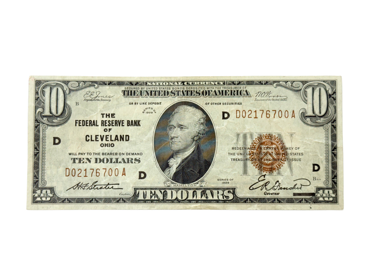 Fr. 1860-D $10 Federal Reserve Bank Note Cleveland (VF)